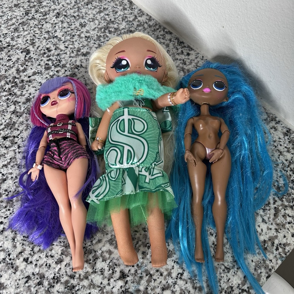 Na Na Na Surprise Teens Carmen Linda Chihuahua Inspired  + LOL Doll Lot of 3
